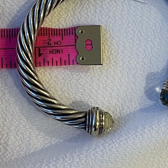 Authentic David Yurman Peridot Cable Cuff, 7mm - Picture 7 of 10